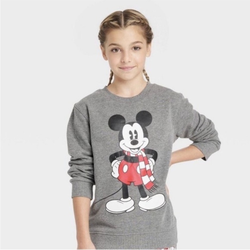 Disney NWT KIDS Gray Mickey Mouse Sweatshirt